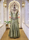Mihika Green Banarasi Sharara Set with Dupatta