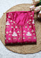 Pakhi Pink Applique Work Unstitched Suit Set