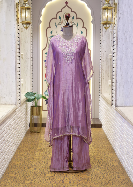 Mahi Pastel Kaftan Tissue Co-ord Set