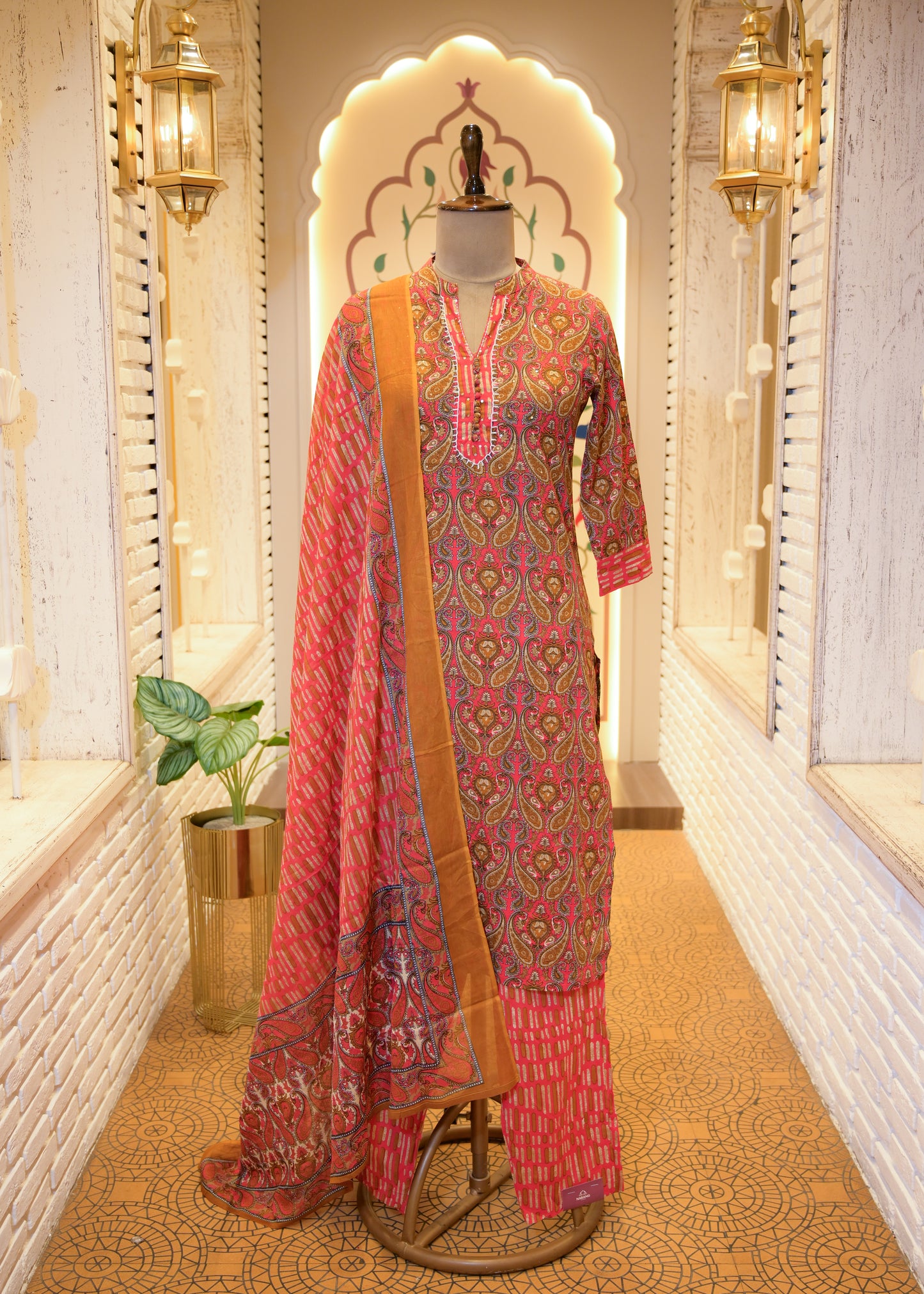 Niyati Pink Stitched Suit Set
