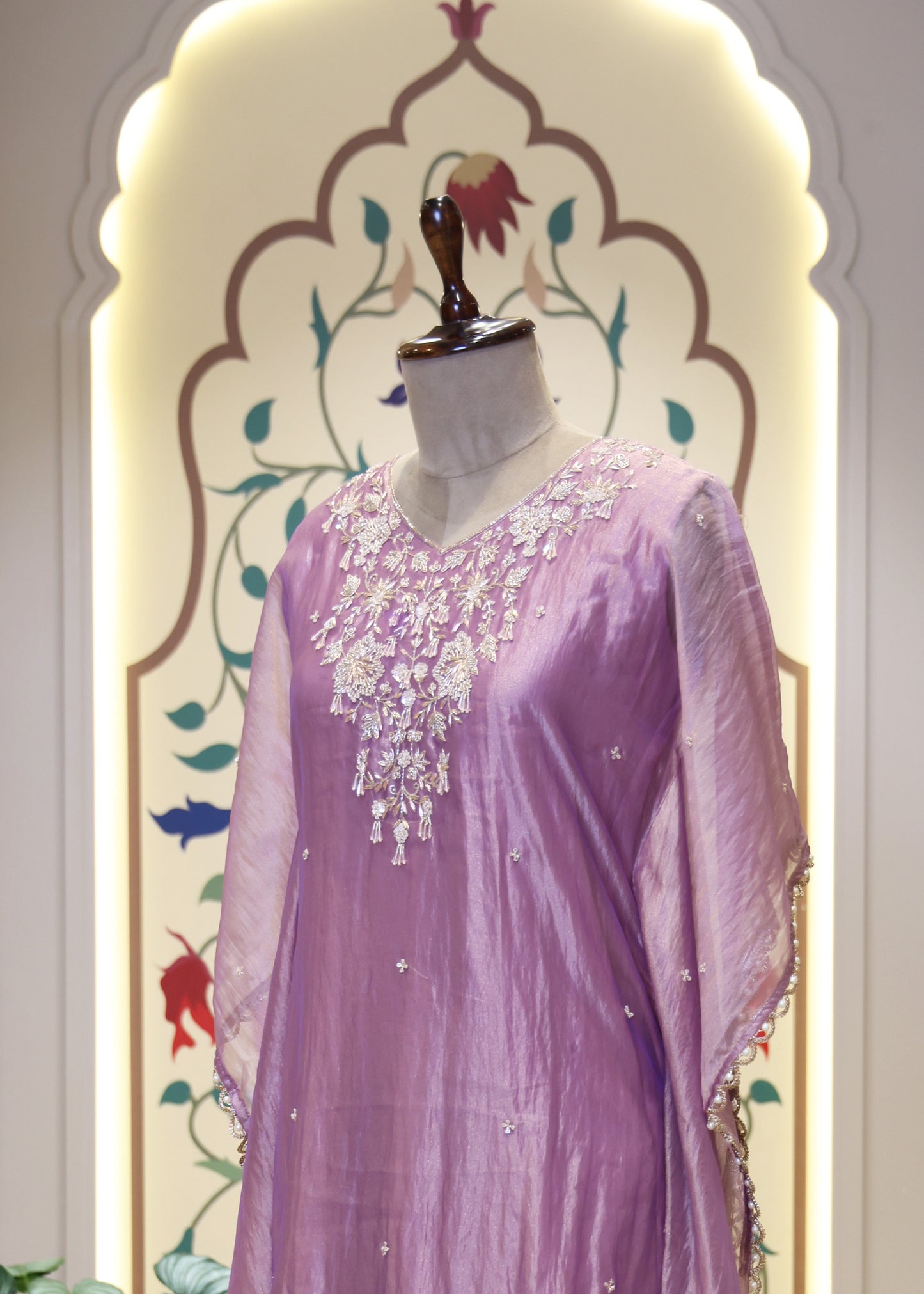 Mahi Pastel Kaftan Tissue Co-ord Set