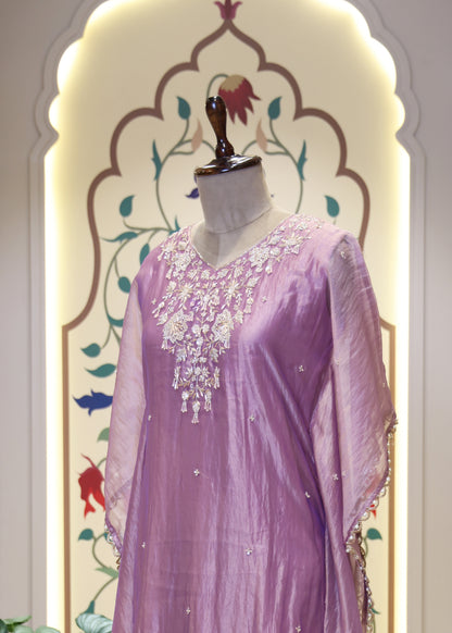 Mahi Pastel Kaftan Tissue Co-ord Set