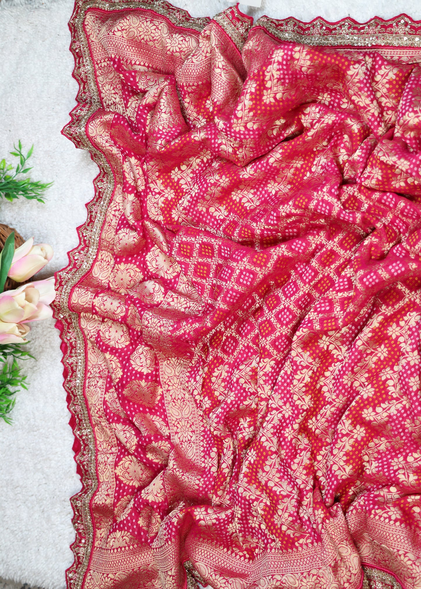 Suhani Pink Bridal Dupatta