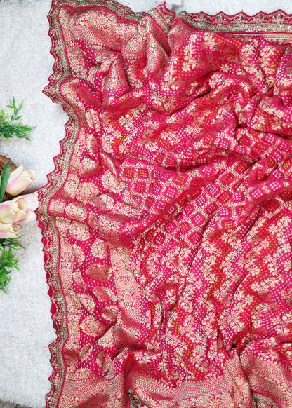 Suhani Pink Bridal Dupatta