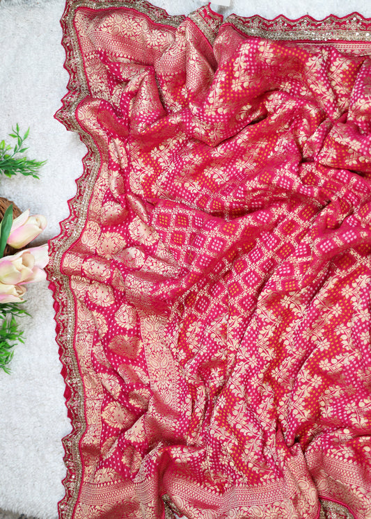 Suhani Pink Bridal Dupatta