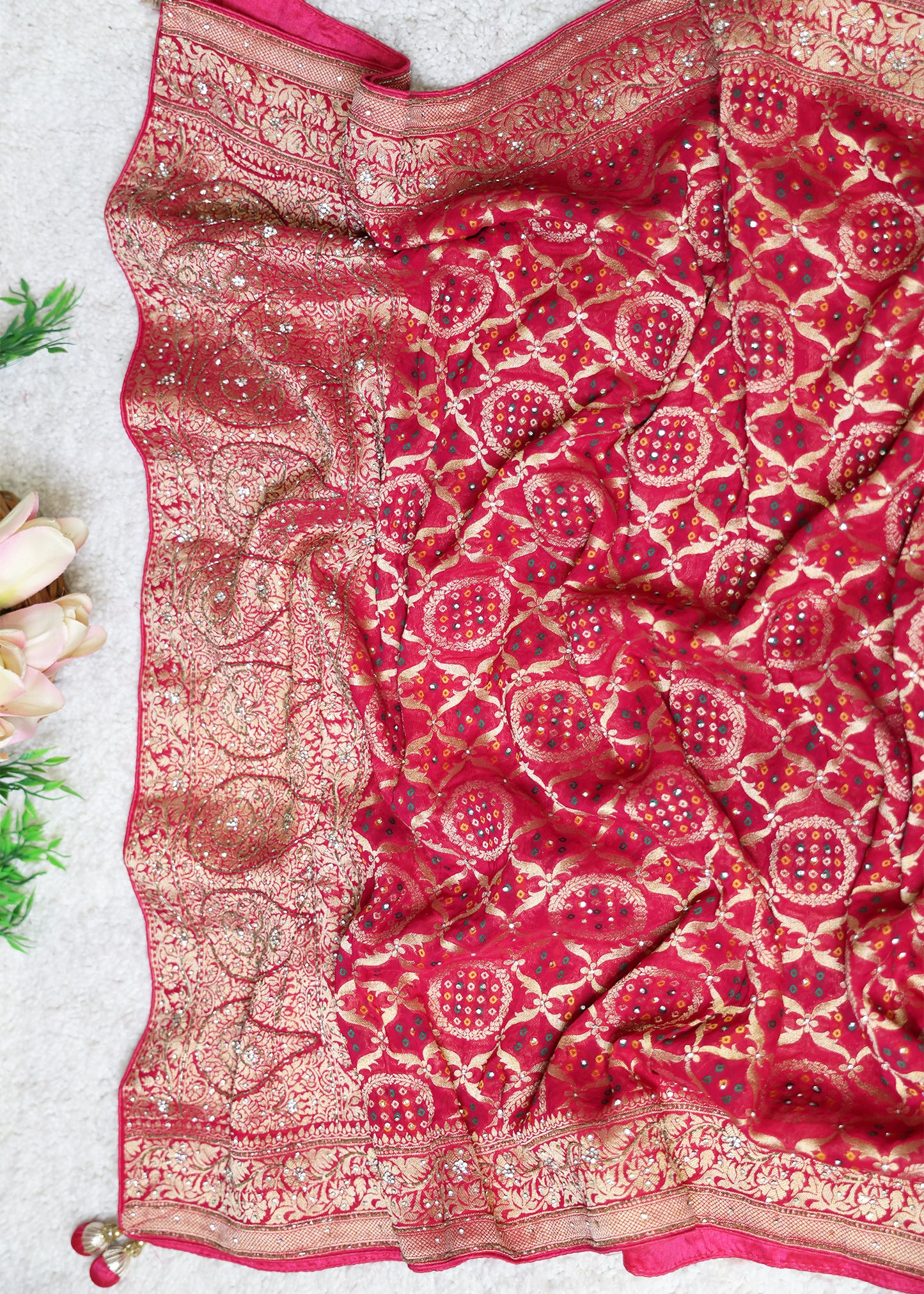 Sarini Mehroon Bridal Dupatta