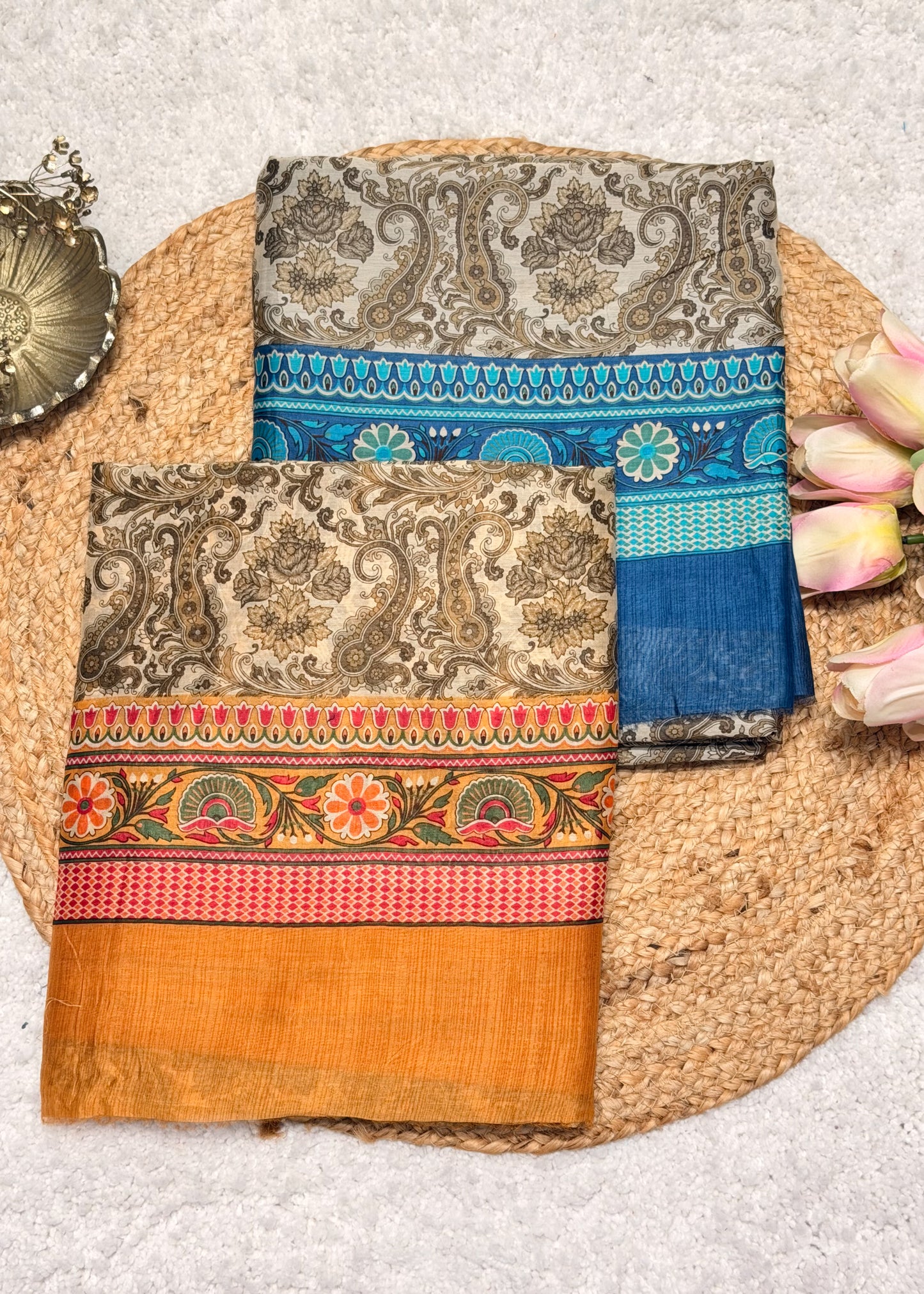 Bahaar Mustard Paisley Printed Suit Set