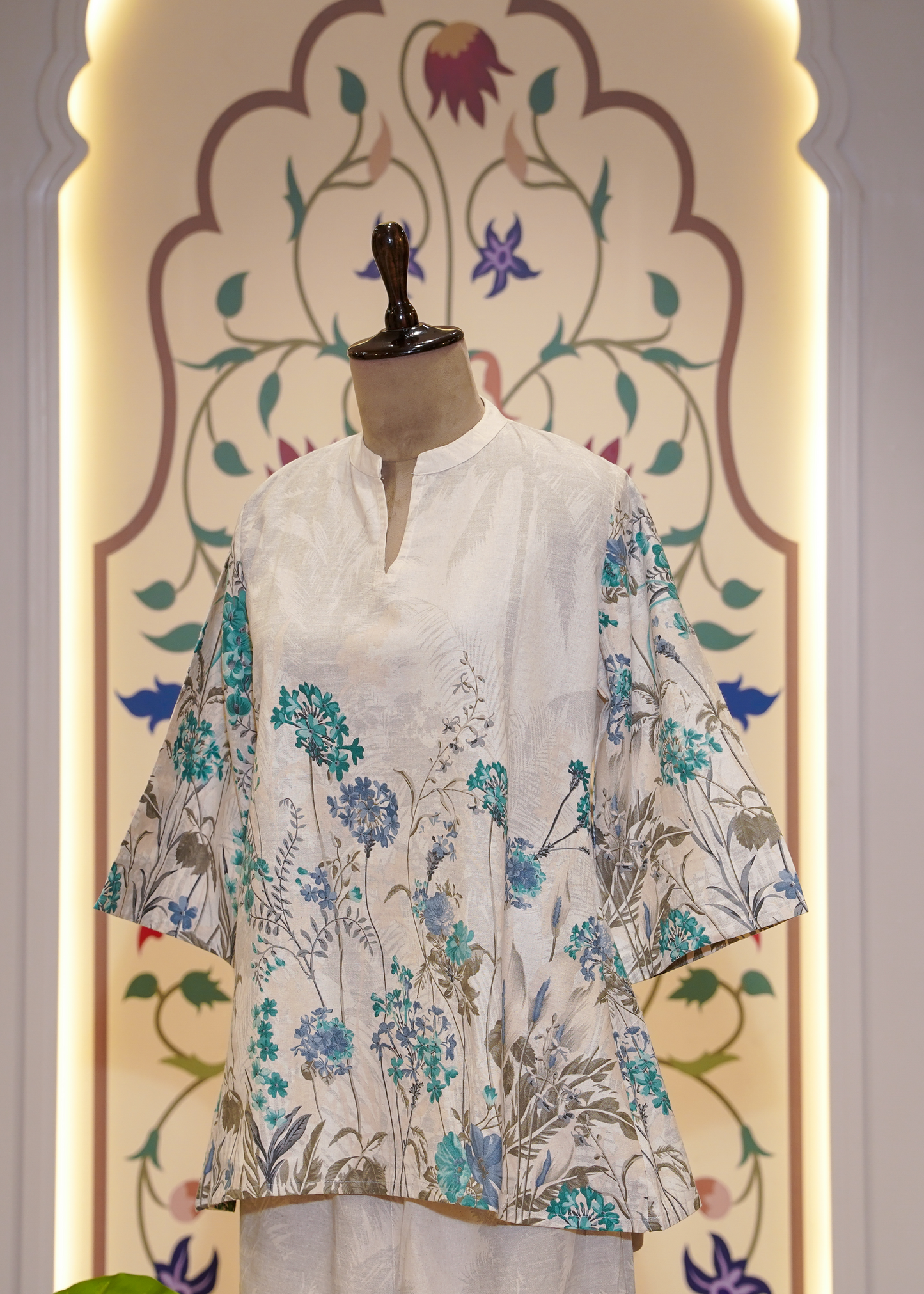 Cream Cotton Printed Co-ord Set