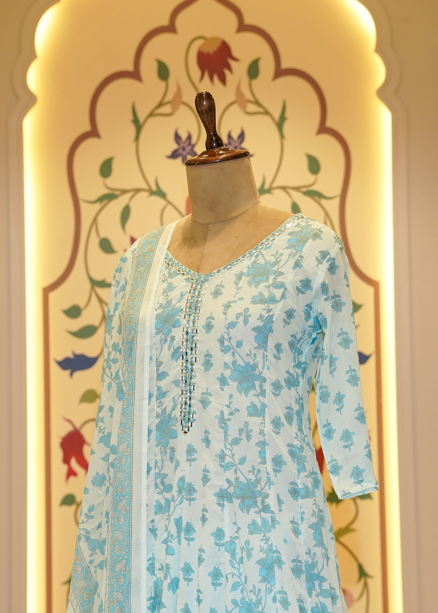 Damini Firozi Stitched Suit Set