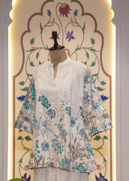 Cream Cotton Printed Co-ord Set