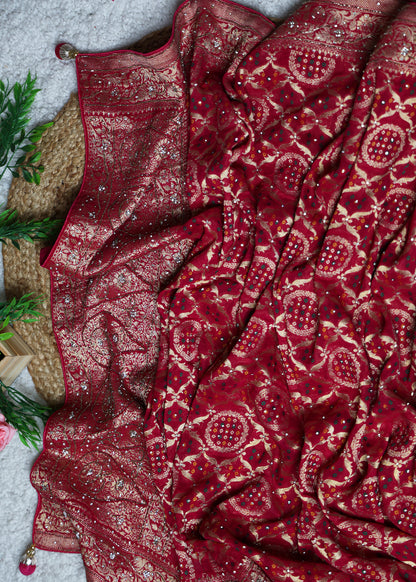 Pia Pink Bridal Dupatta