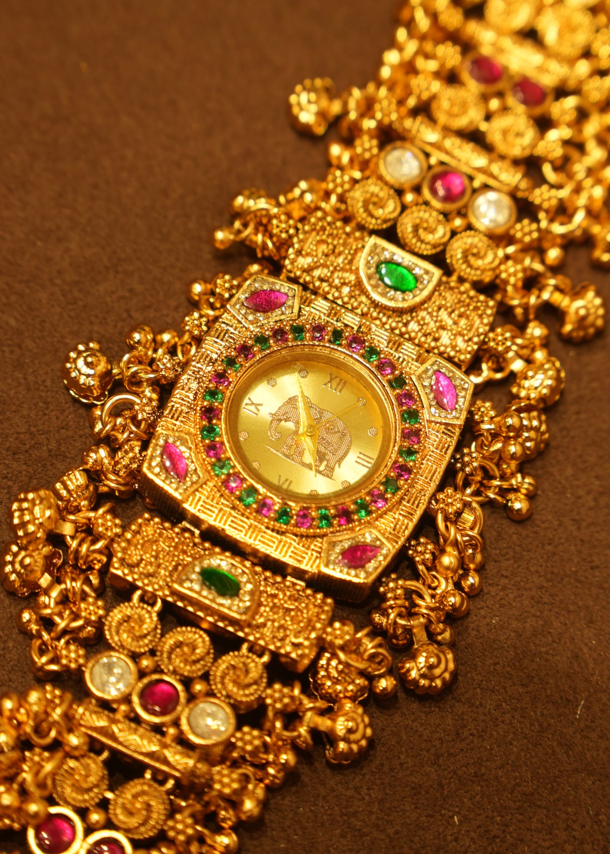 Gauhar Imperial Heritage Gold Watch Bracelet