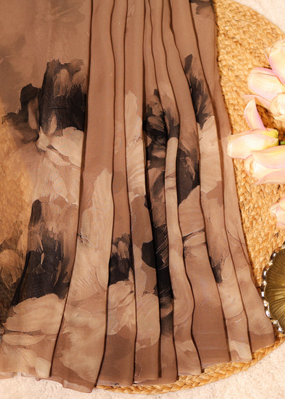 Nikhar Pure Georgette Printed Saree