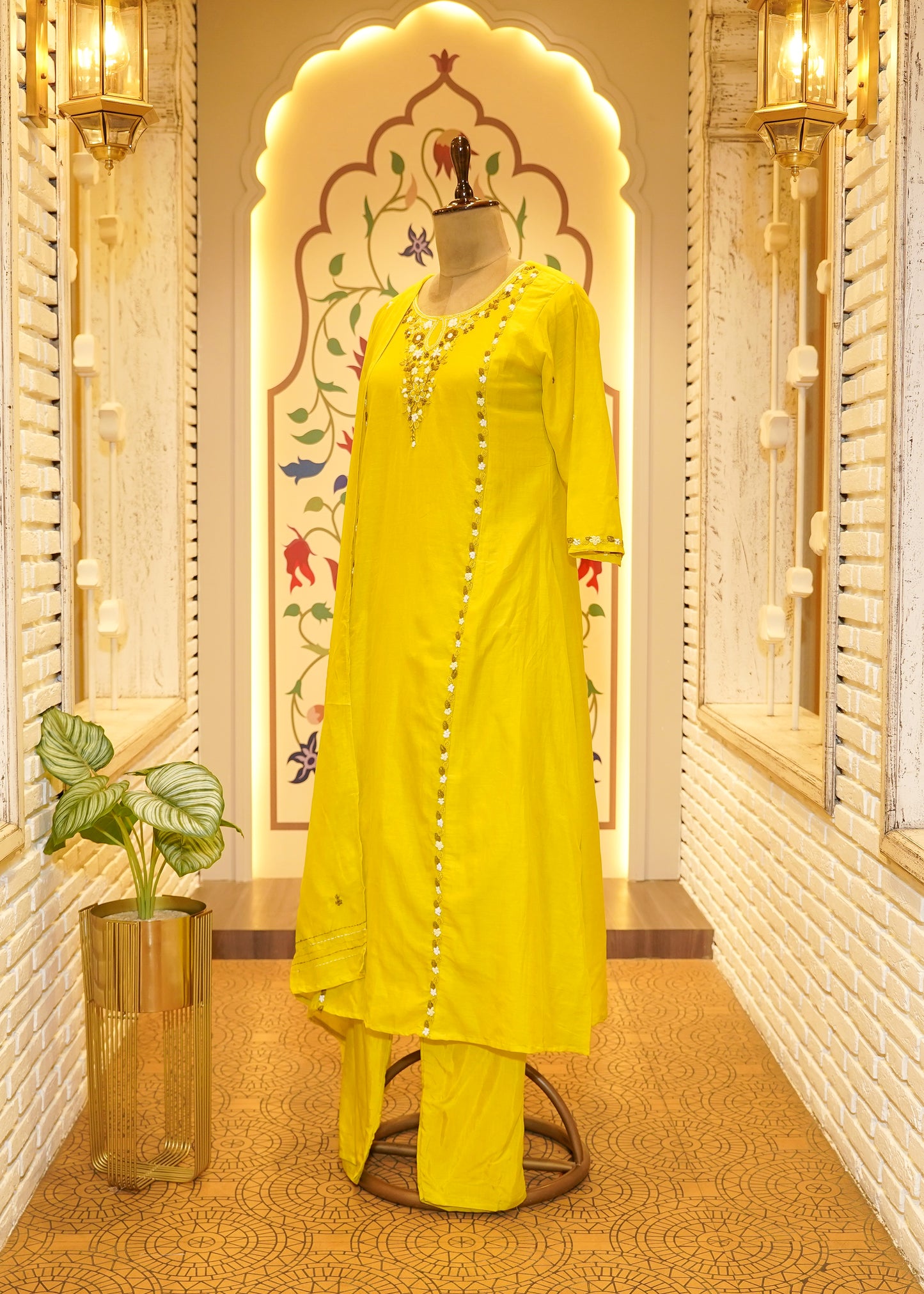 Tuba Green Comfy Stitched Suit Set