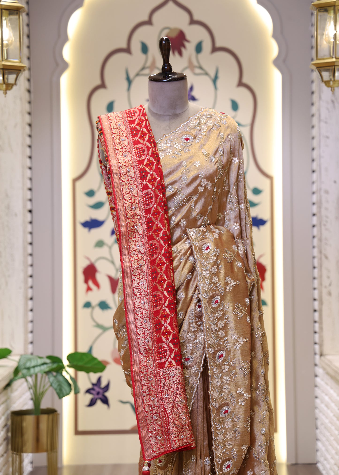 Pia Pink Bridal Dupatta