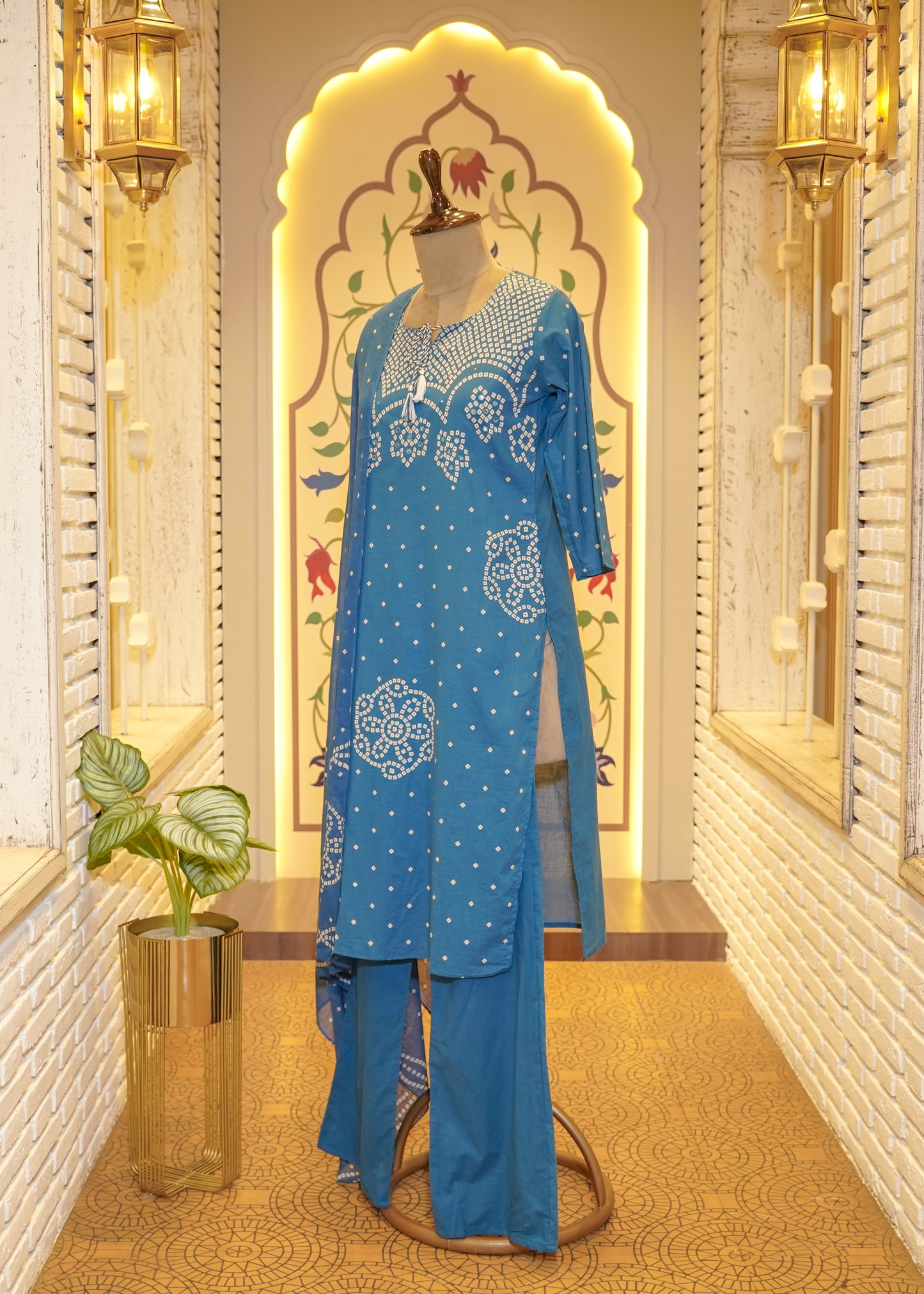 Aabroo Blue Stitched Suit Set
