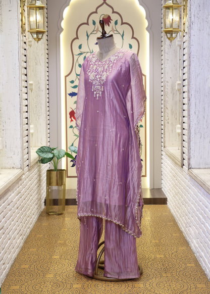 Mahi Pastel Kaftan Tissue Co-ord Set