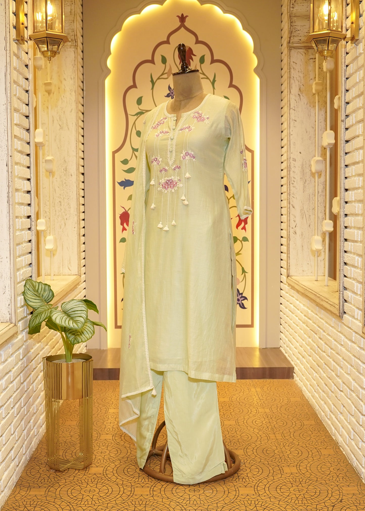Kavee Pista Boho Stitched Suit Set