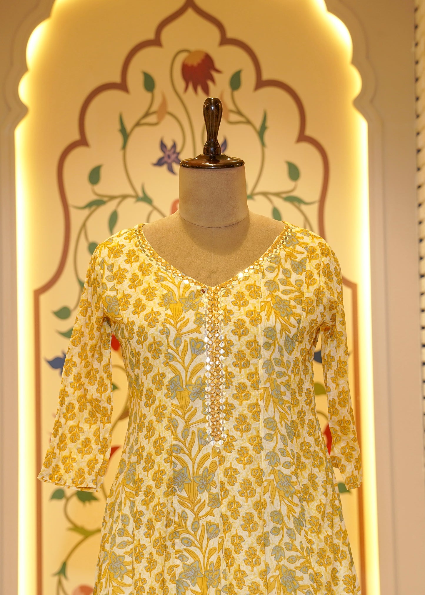 Elara Floral Printed Stitched Suit Set