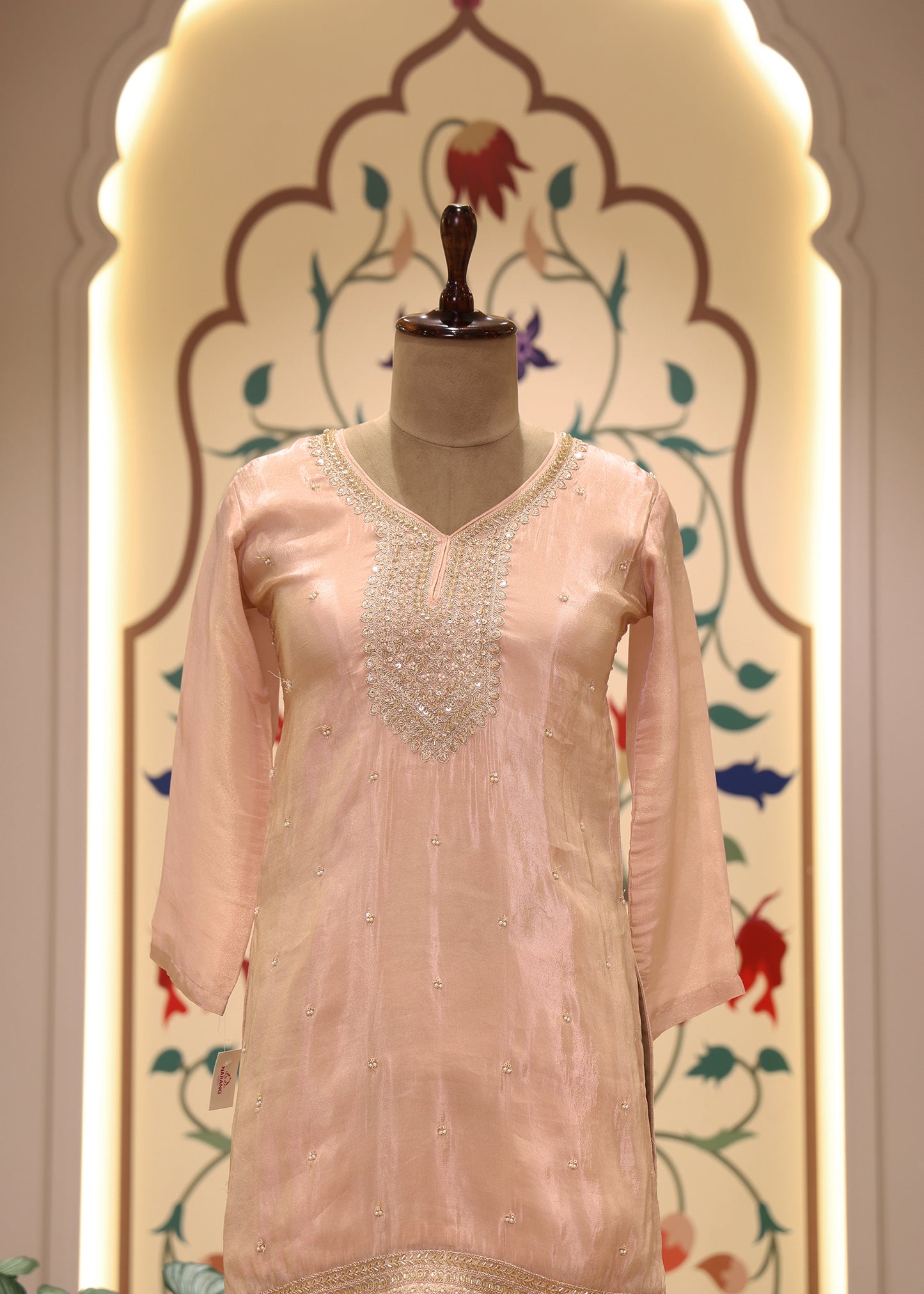 Lavanya Pink Multicoloured Sharara Suit Set
