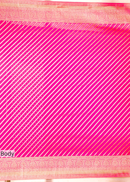 Rani Chinon Leheriya Saree