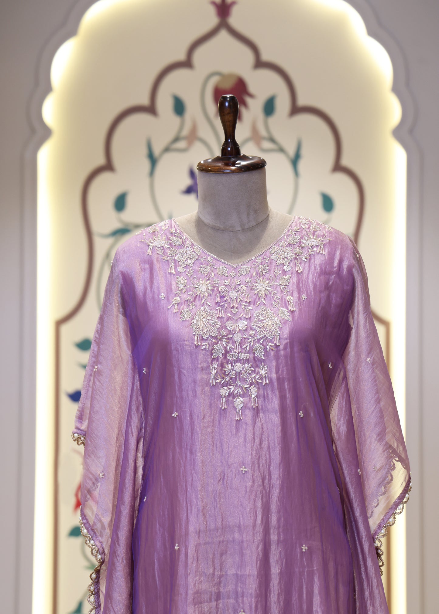 Mahi Pastel Kaftan Tissue Co-ord Set