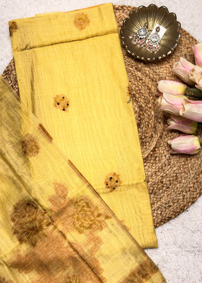 Peela Phool Unstitched Suit Set