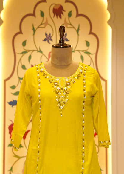 Tuba Green Comfy Stitched Suit Set