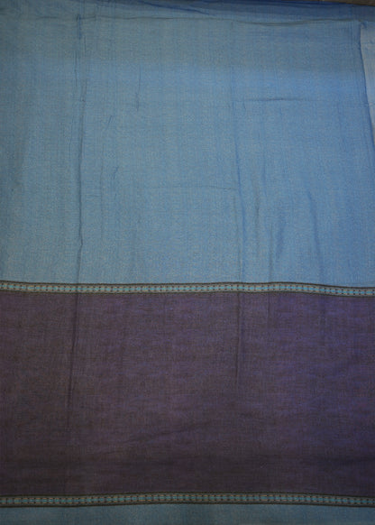 Zeeya Navy Blue Cotton Saree with Unstitched Blouse