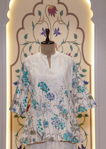 Cream Cotton Printed Co-ord Set