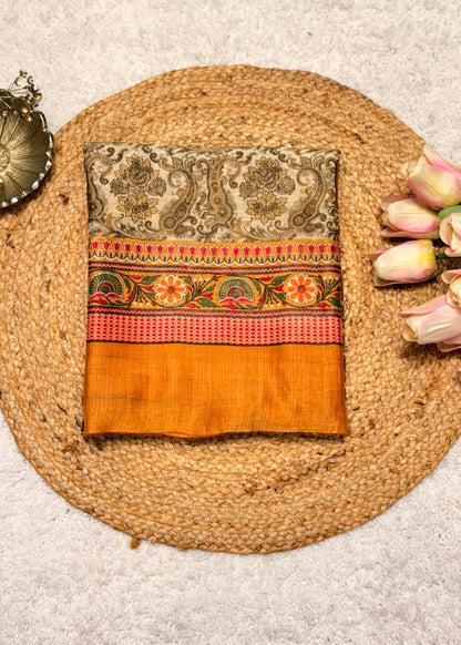 Bahaar Mustard Paisley Printed Suit Set