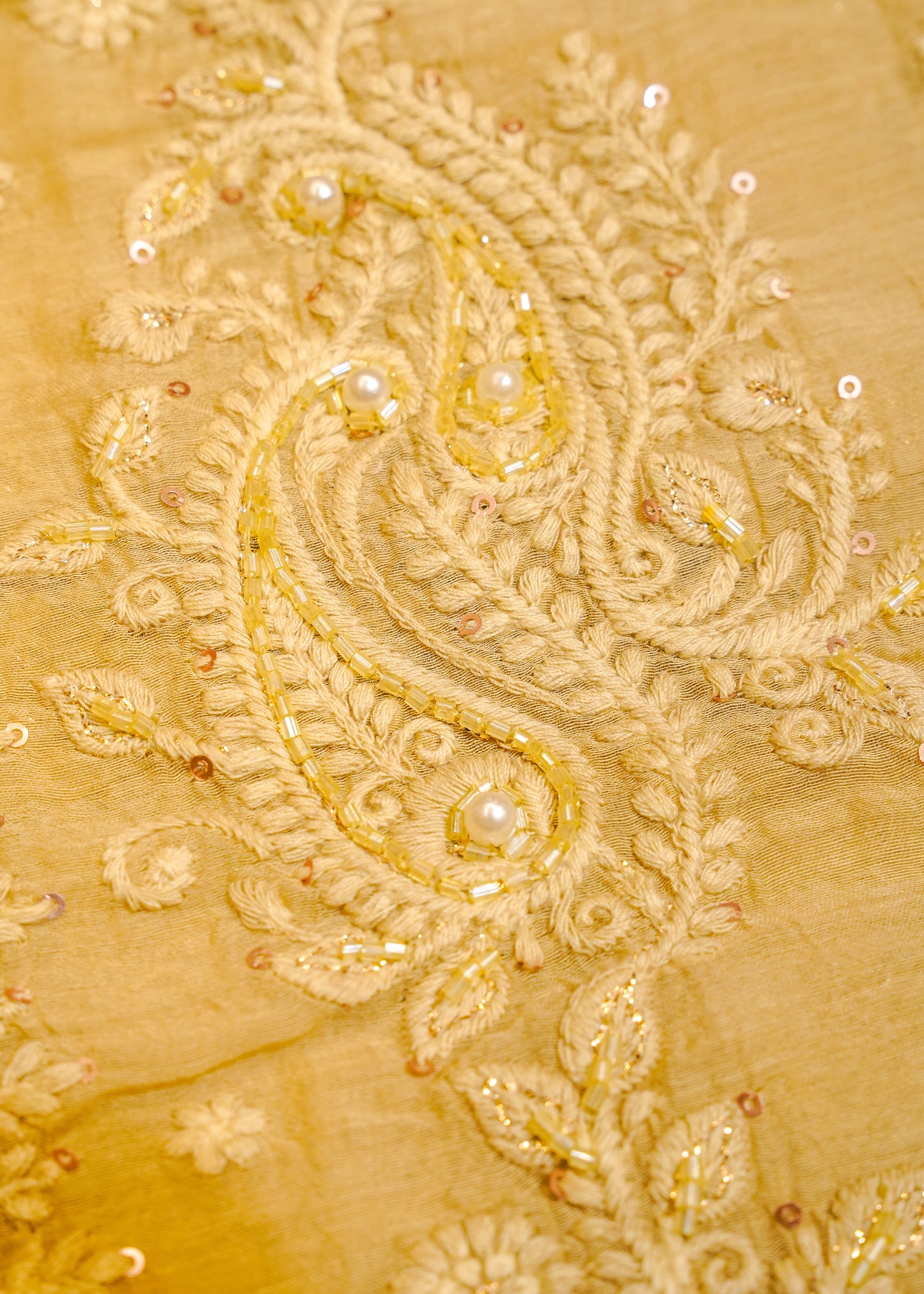 Pista Mul Cotton Thread Embroidered Unstitched Suit Set