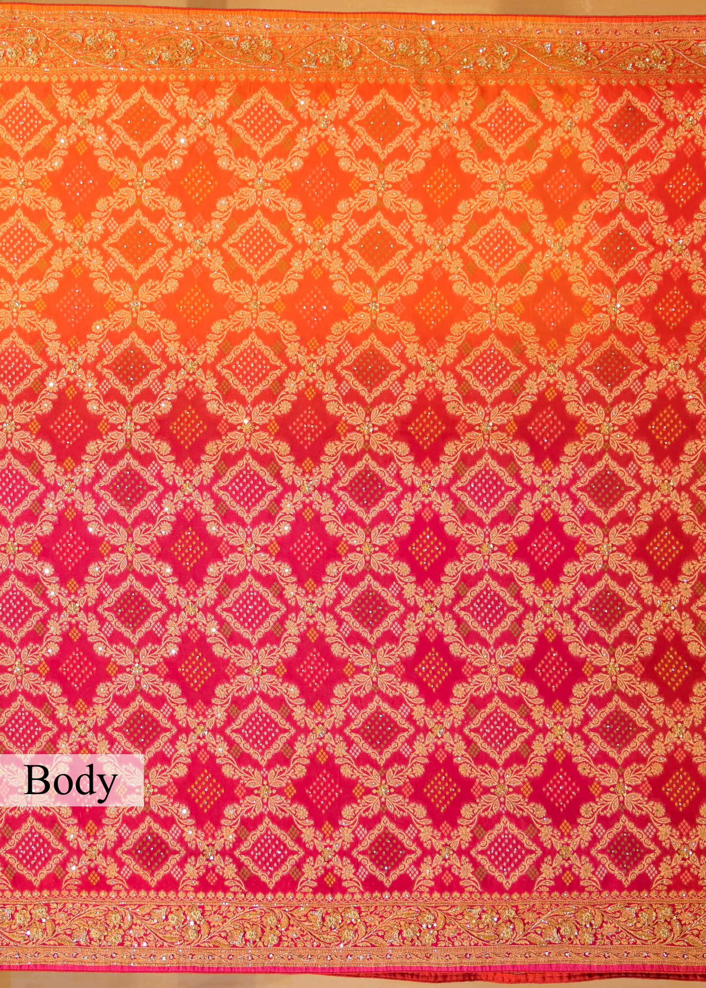 Leela Bhandhani Multi Color Saree with Unstitched Blouse