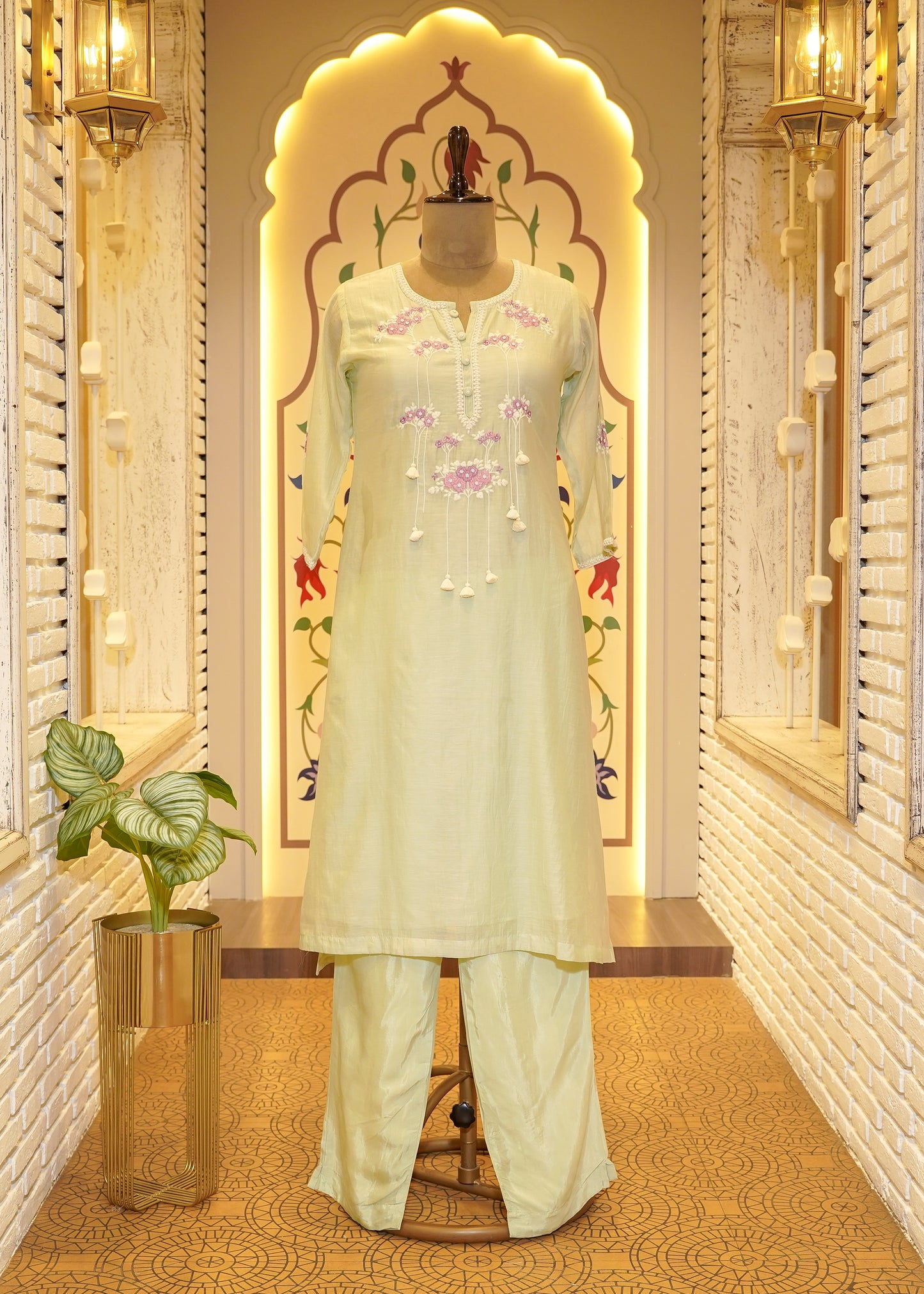 Kavee Pista Boho Stitched Suit Set