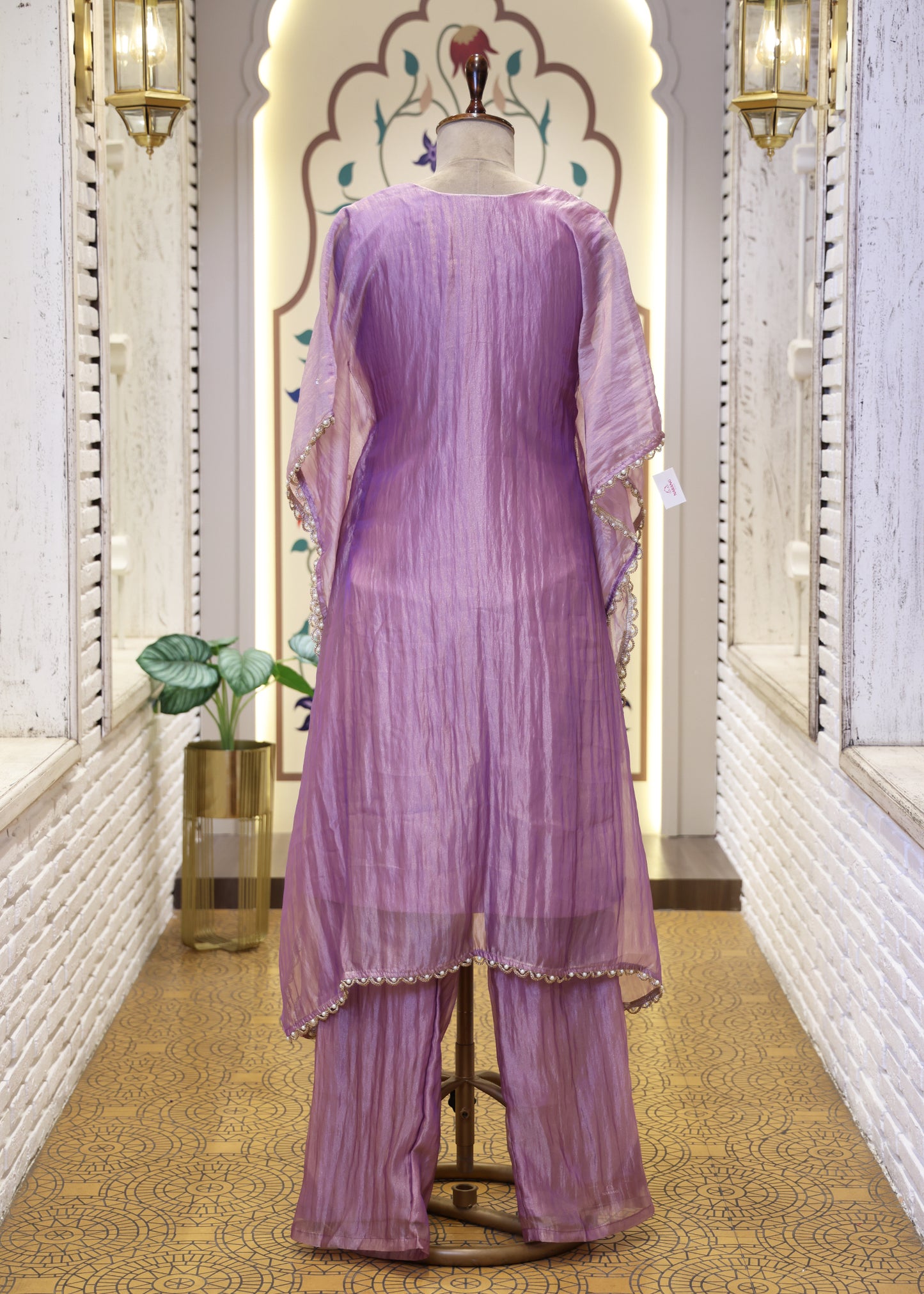 Mahi Pastel Kaftan Tissue Co-ord Set