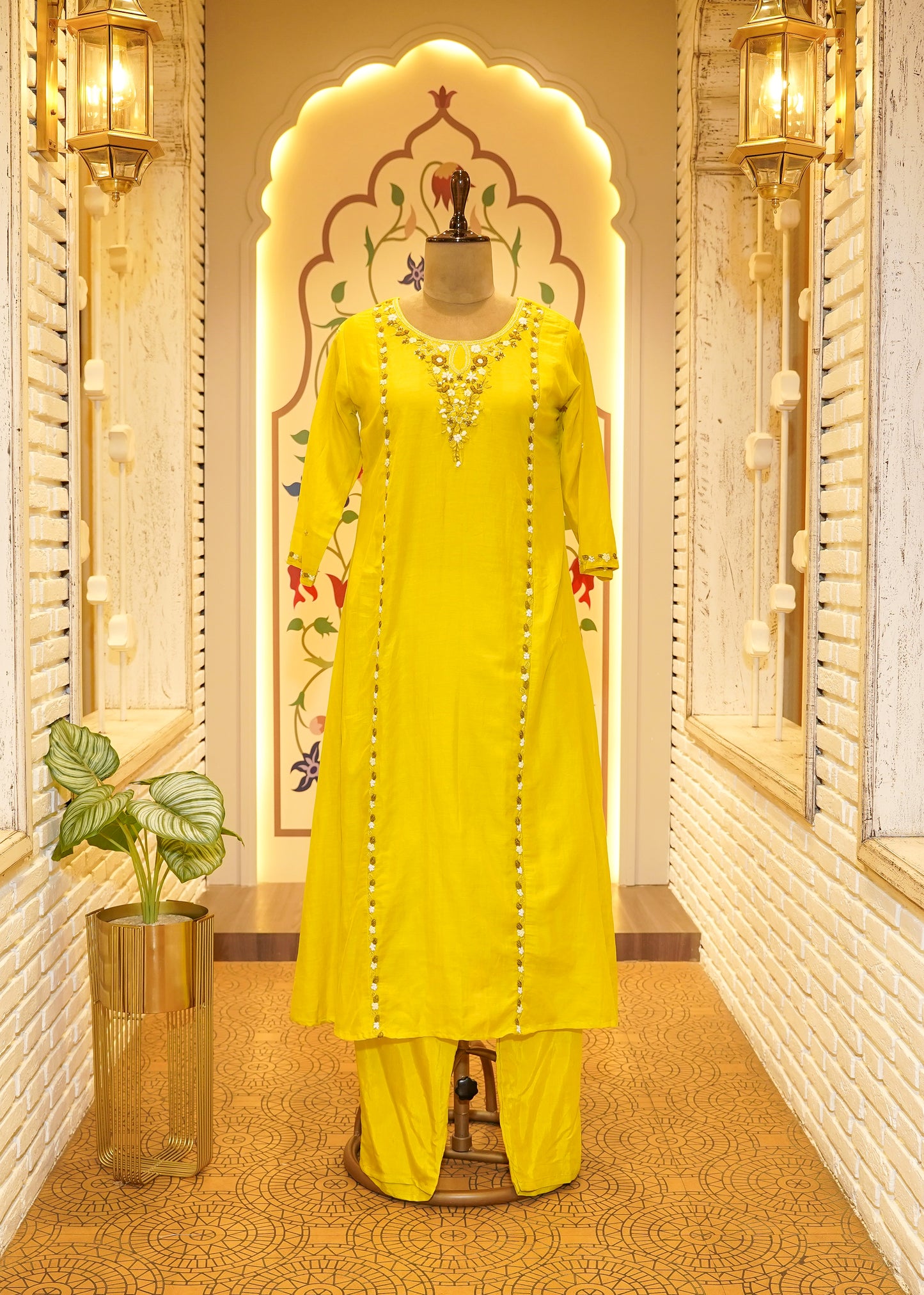 Tuba Green Comfy Stitched Suit Set