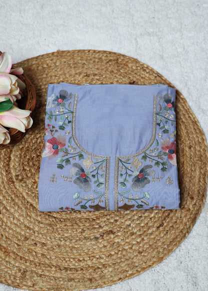 Trisha Purple Unstitched Suit set
