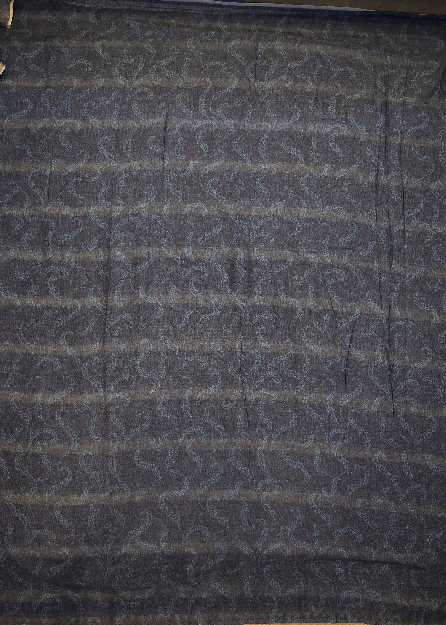 Utsa Navy Blue Cotton Saree with Unstitched Blouse