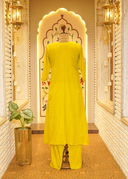 Tuba Green Comfy Stitched Suit Set