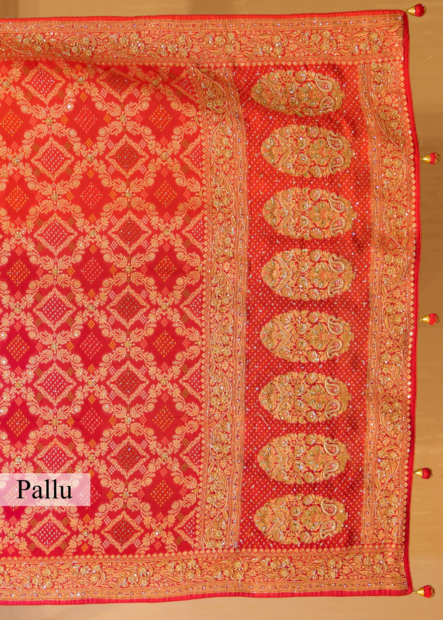 Leela Bhandhani Multi Color Saree with Unstitched Blouse
