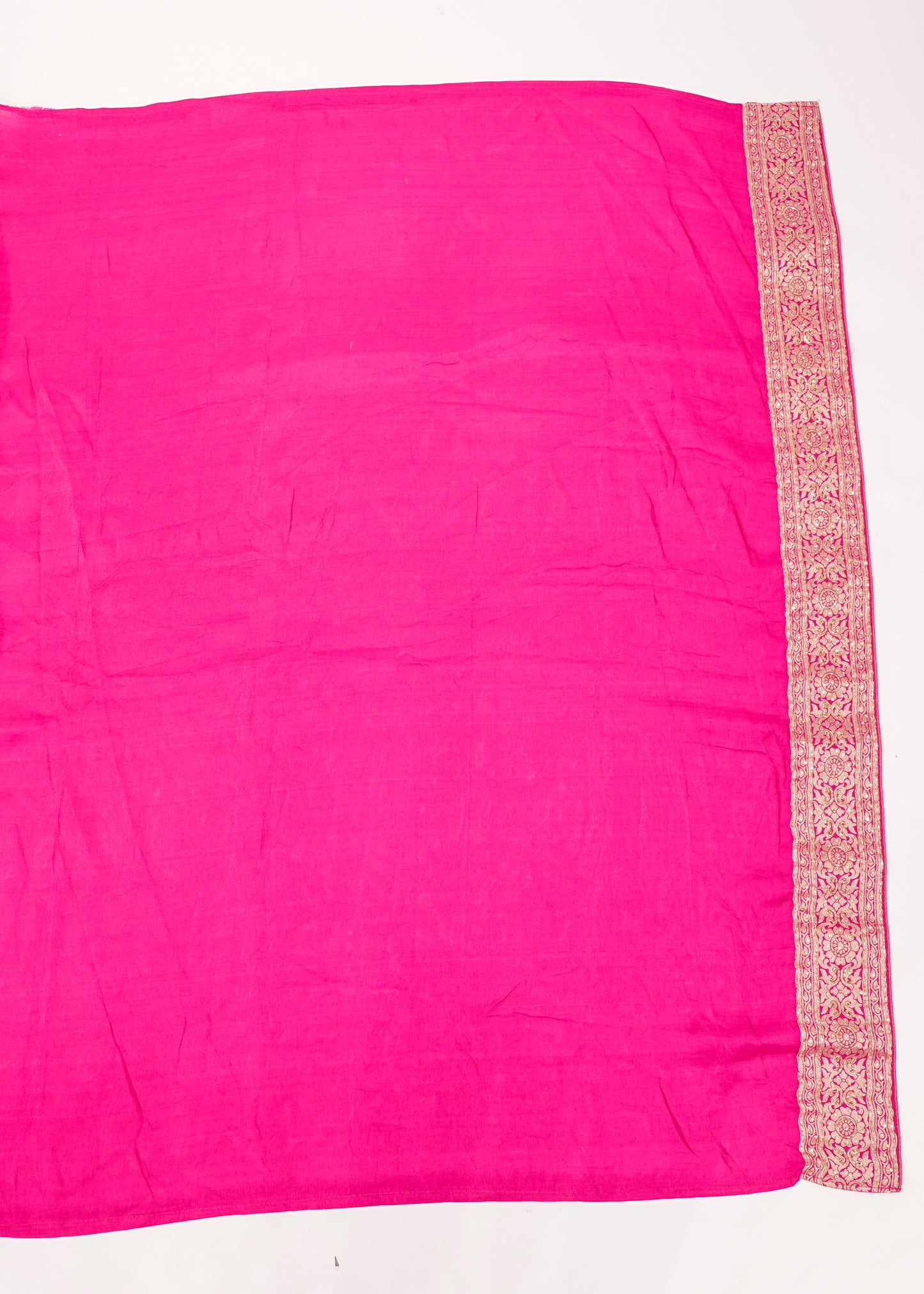 Rani Booti Embroidered Dola Silk Saree with Unstitched Blouse