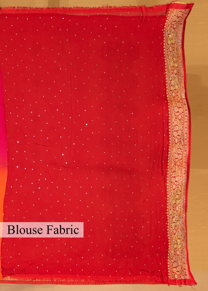 Leela Bhandhani Multi Color Saree with Unstitched Blouse