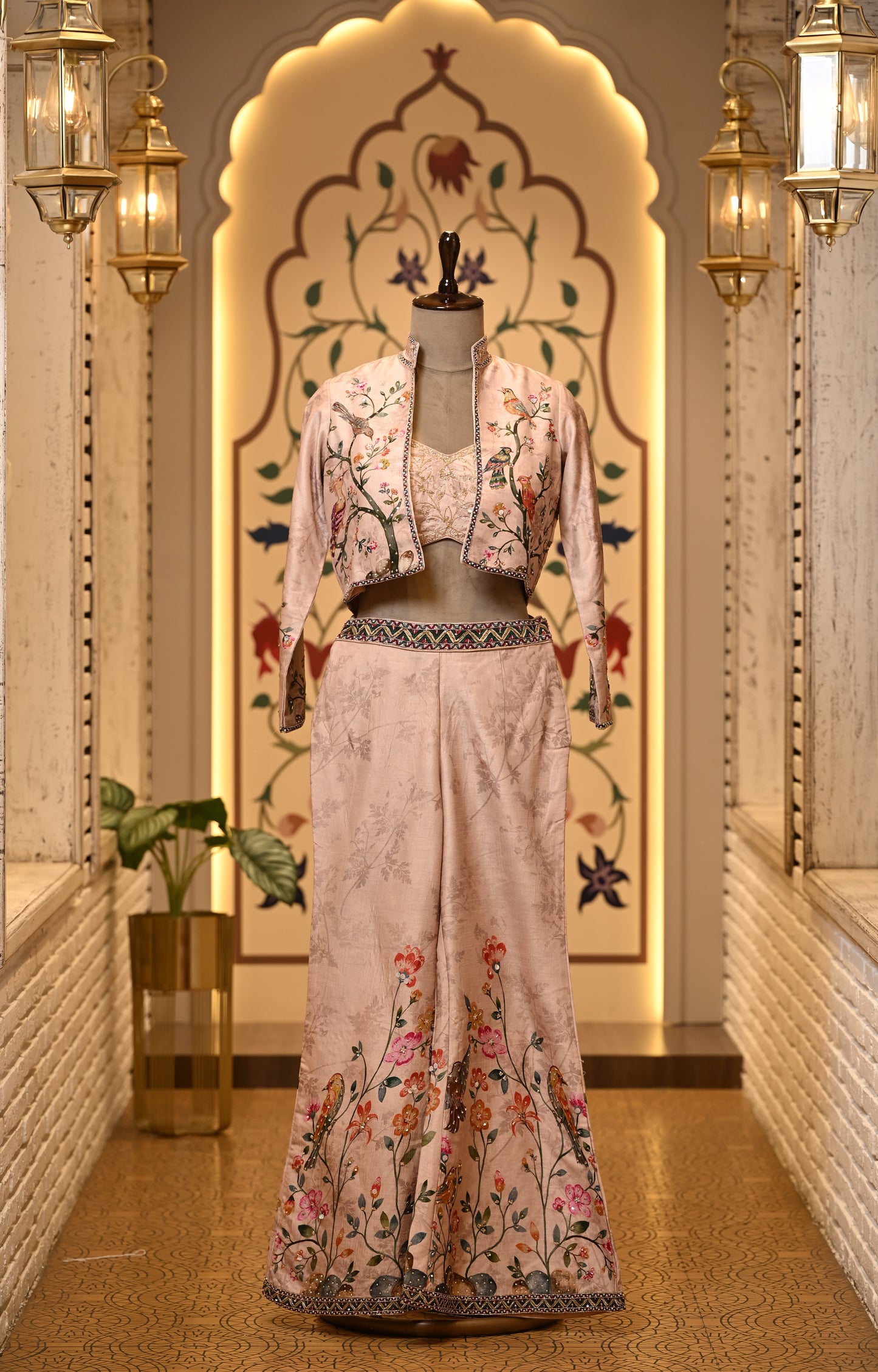 Aarvi Short Jacket & Pants 3 pc Set
