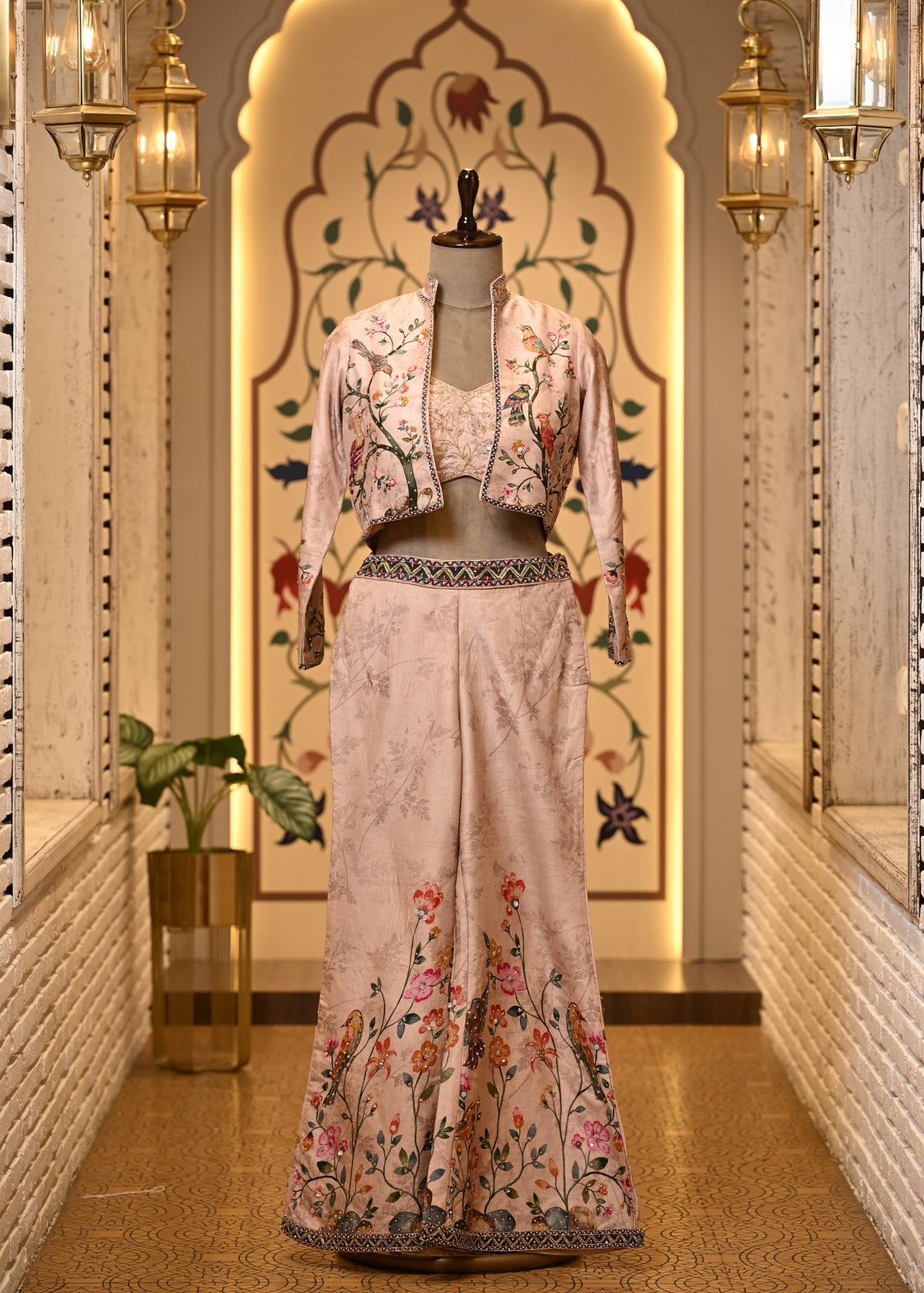 Aarvi Short Jacket & Pants 3 pc Set