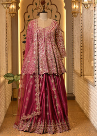 Avantika Peplum Pink Sharara Set with Dupatta