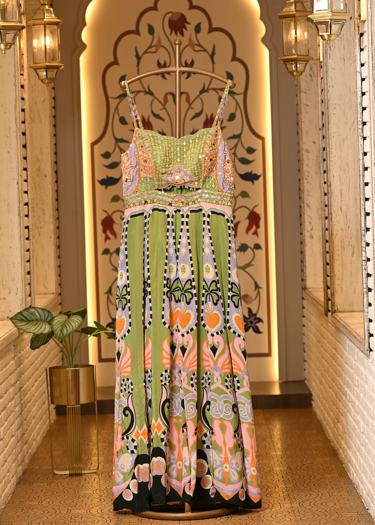 Ella Carnival Green Jumpsuit