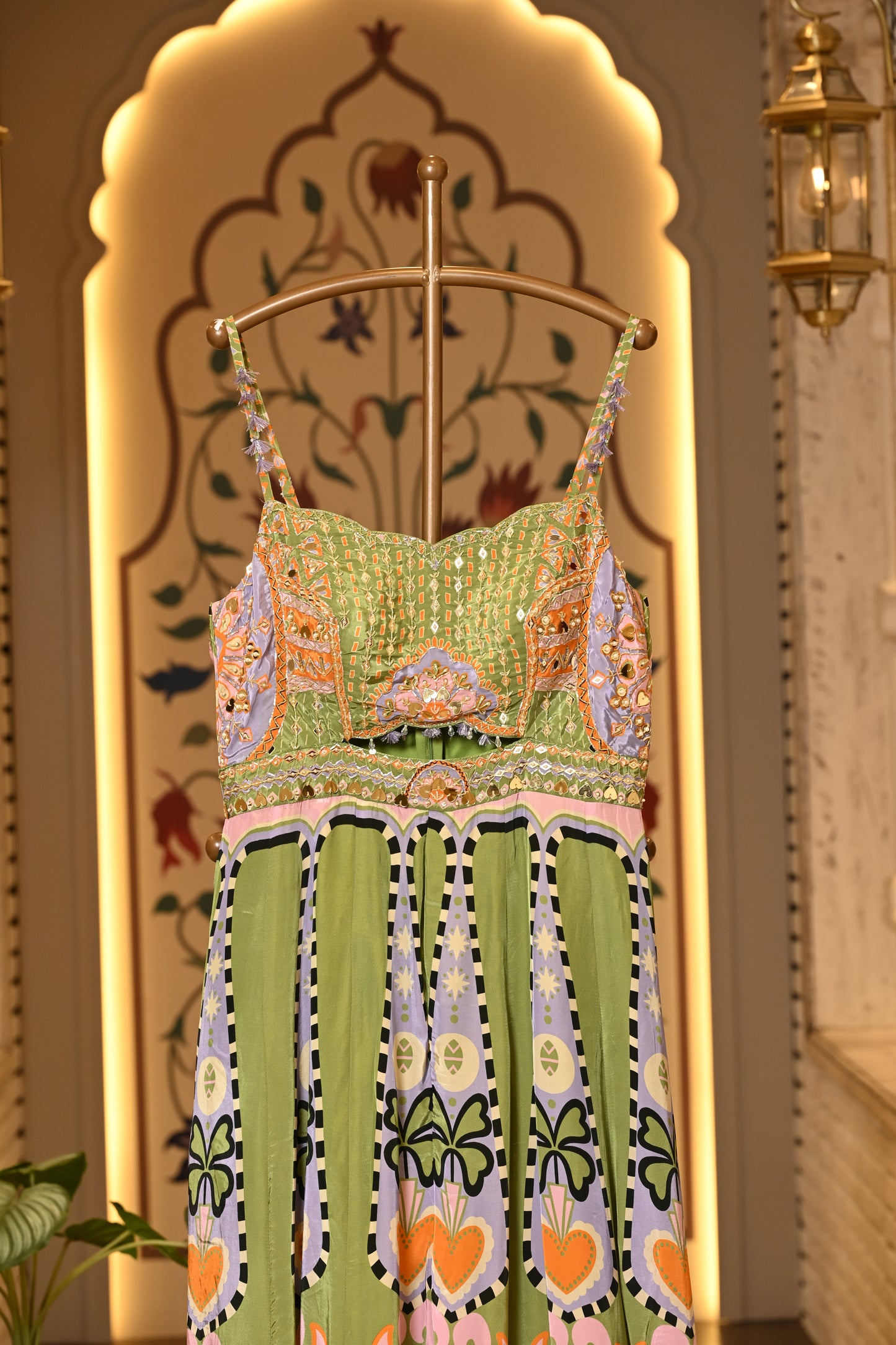 Ella Carnival Green Jumpsuit
