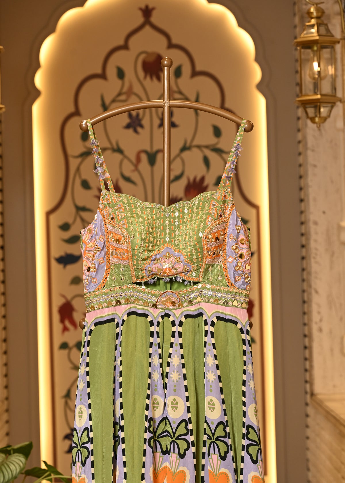 Ella Carnival Green Jumpsuit