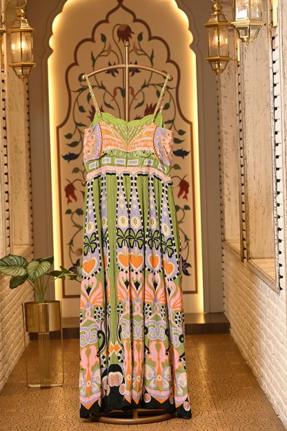 Ella Carnival Green Jumpsuit