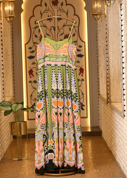 Ella Carnival Green Jumpsuit